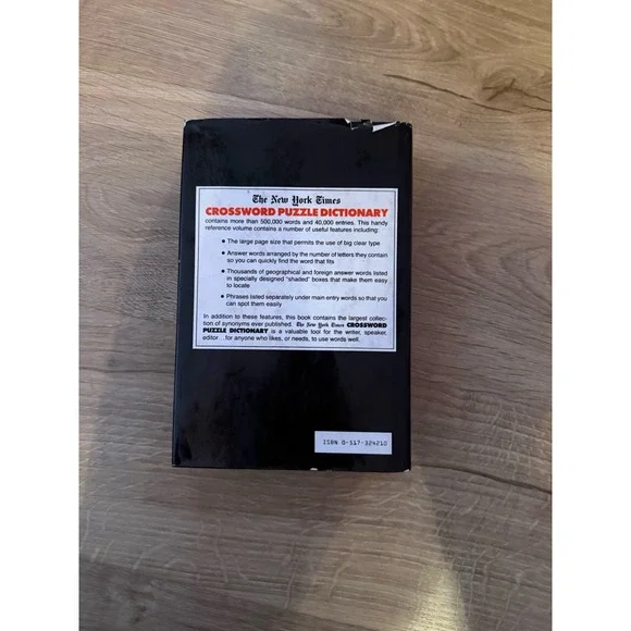 The New York Times Crossword Puzzle Dictionary Hardcover 1974 Vintage Hardcover - Picture 2 of 16
